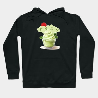 Matcha ice cream | Japanese cuisine | Traditional Food Hoodie